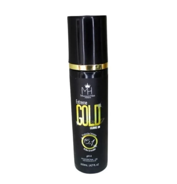 Extreme Gold 15 Benefits Thermal Protection Leave-In 200ml - Maranata Hair