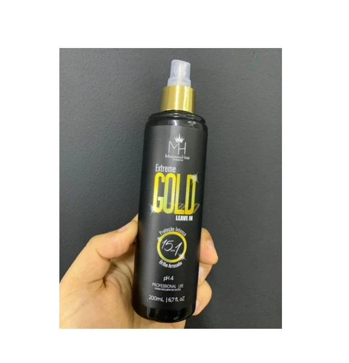 Extreme Gold 15 Benefits Thermal Protection Leave-In 200ml - Maranata Hair - Image 2