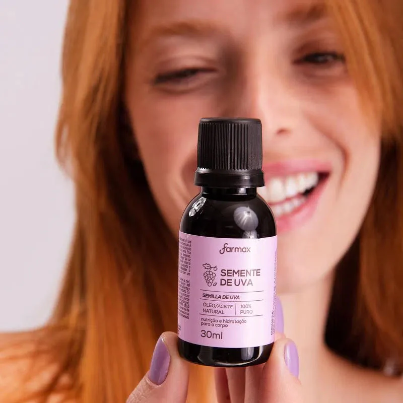 Farmax Grape Seed Body Hair Oil 30ml / 1 fl oz - Image 3