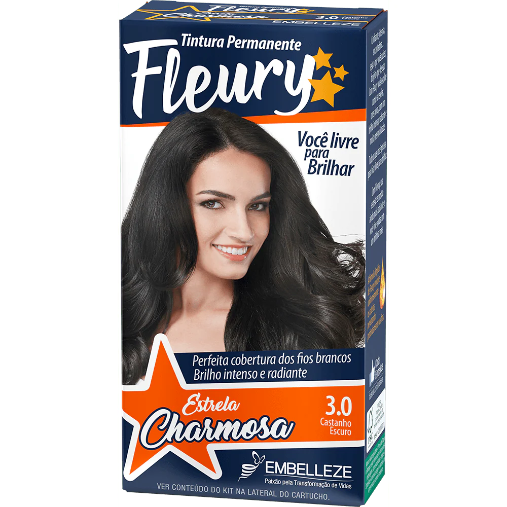 Fleury Hair Dye Dark Brown Kit