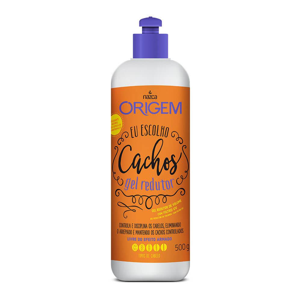 Origem Cachos Volume Reducer UV Protection Curls Curly Hair Gel 500g - Nazca