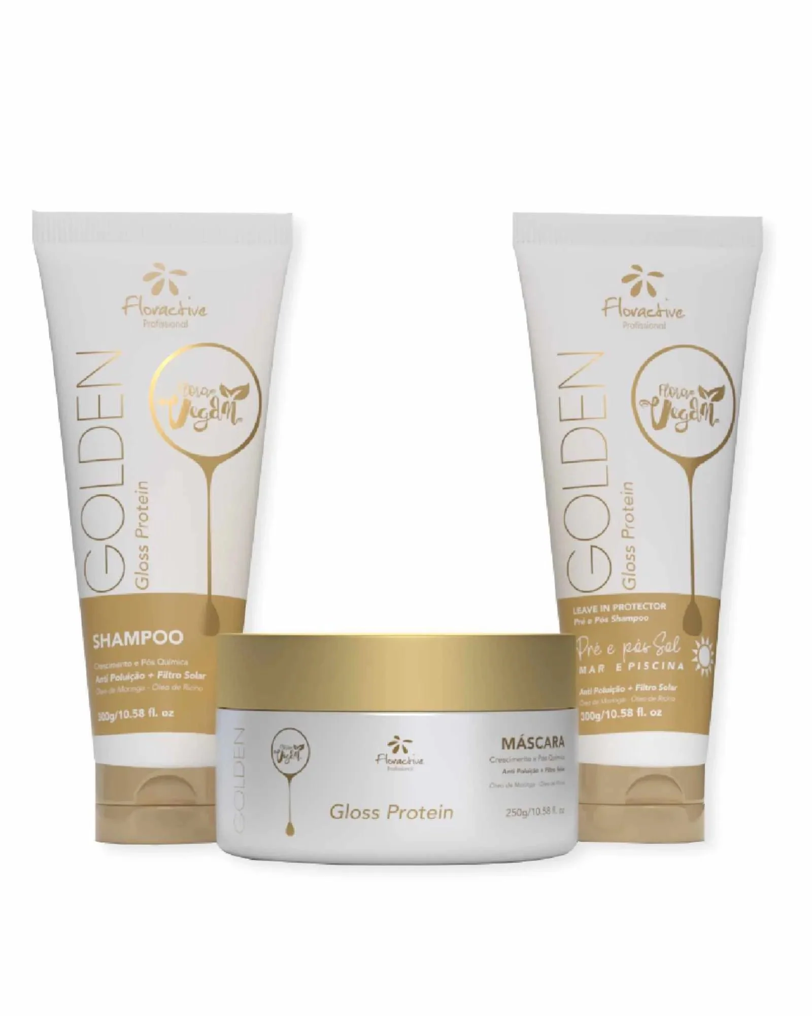 Golden Gloss Protein Home Care Hair Schedule Maintenance Kit 3 Prod - Floractive