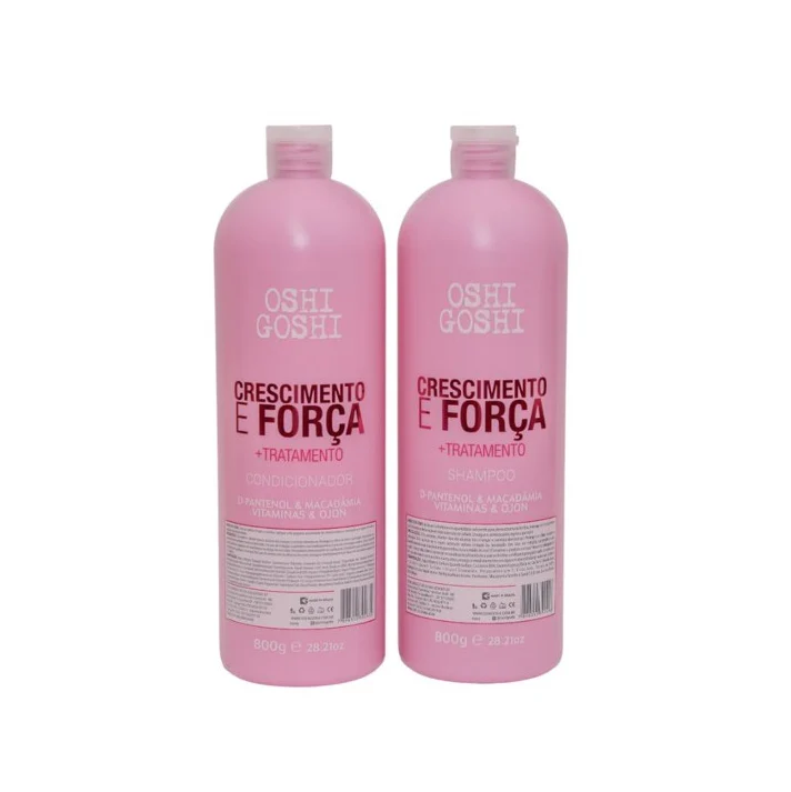 Growth Strength Ultra Fast D-panthenol Macadamia Ojon Kit 2x800g - Oshi Goshi