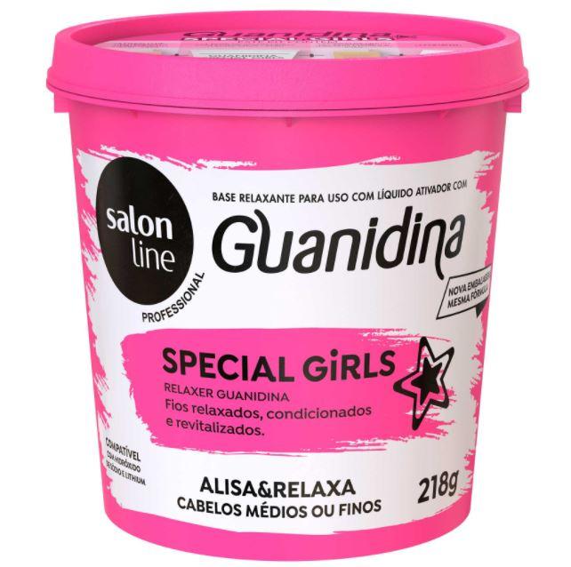 Salon Line Guanidine Special Girls Medium & Thin Hair Relaxing Cream 218g