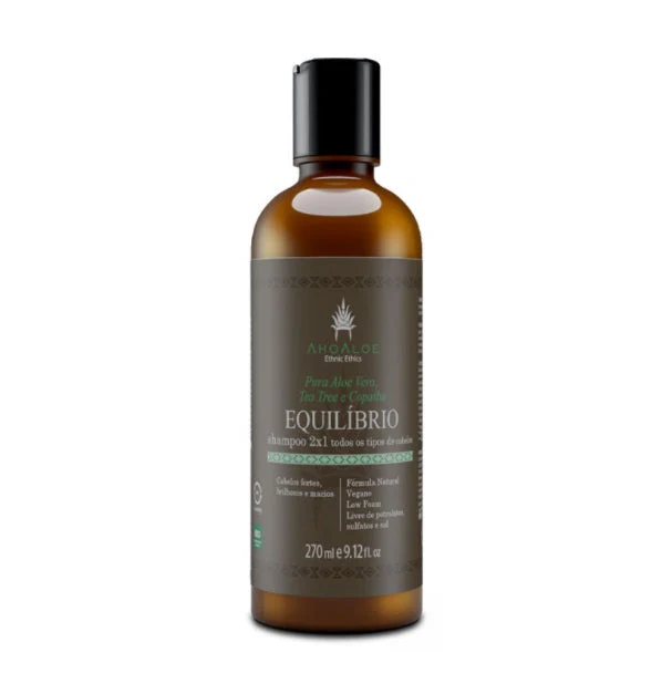 Hair Care Beauty Balance 2x1 Shampoo Aloe Vera Vegan Cleansing 270ml - Ahoaloe