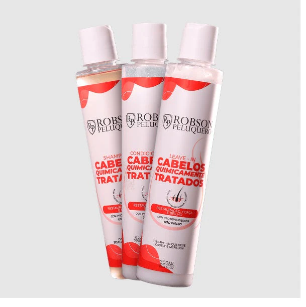 Robson Peluquero Home Care Chemically Treated Hair Kit 3x300ml / 3x 10.1 Oz - Image 2