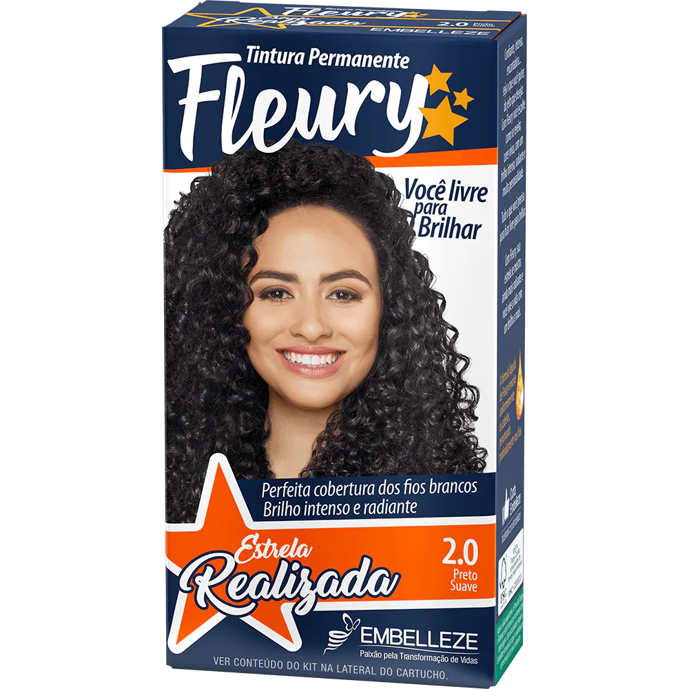 Fleury Hair Dye Soft Black Kit