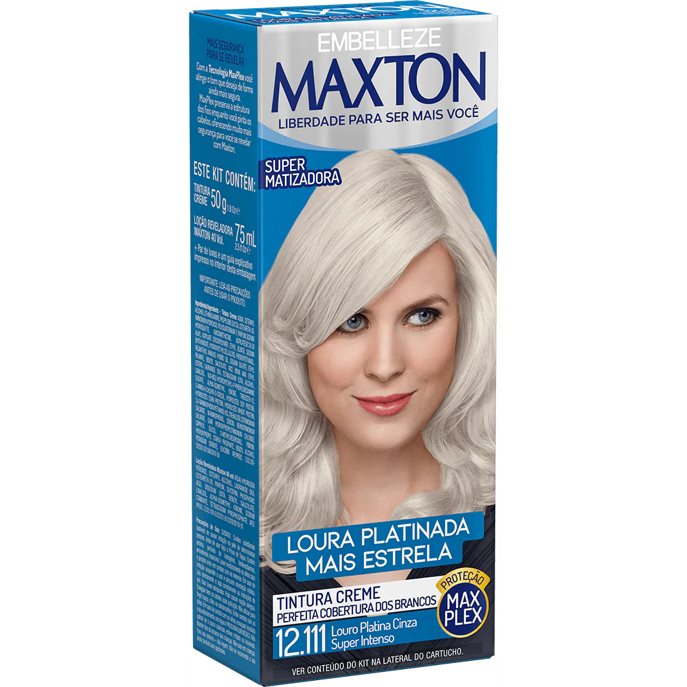 Maxton Hair Dye Blond Platinum + Blonde Platinum Platinum Super Intense Kit