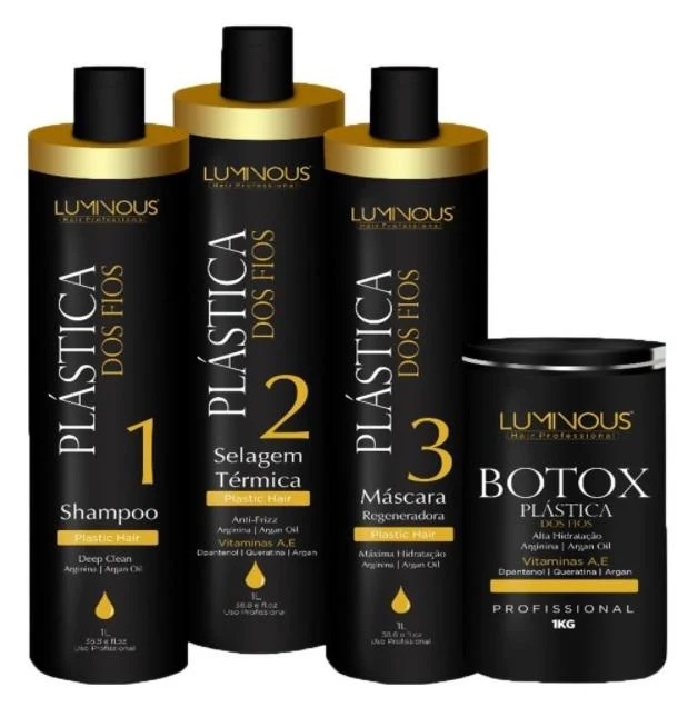 Hair Plastic Sealing Frizz Control Hair Smoothing Treatment Kit 4x1 - Luminous