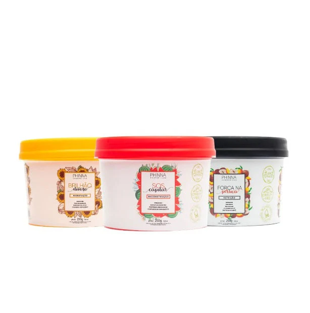 Hair Schedule Masks Reconsturction Hydration Nourishing Treatment Kit 3x250g - Phinna - Image 2