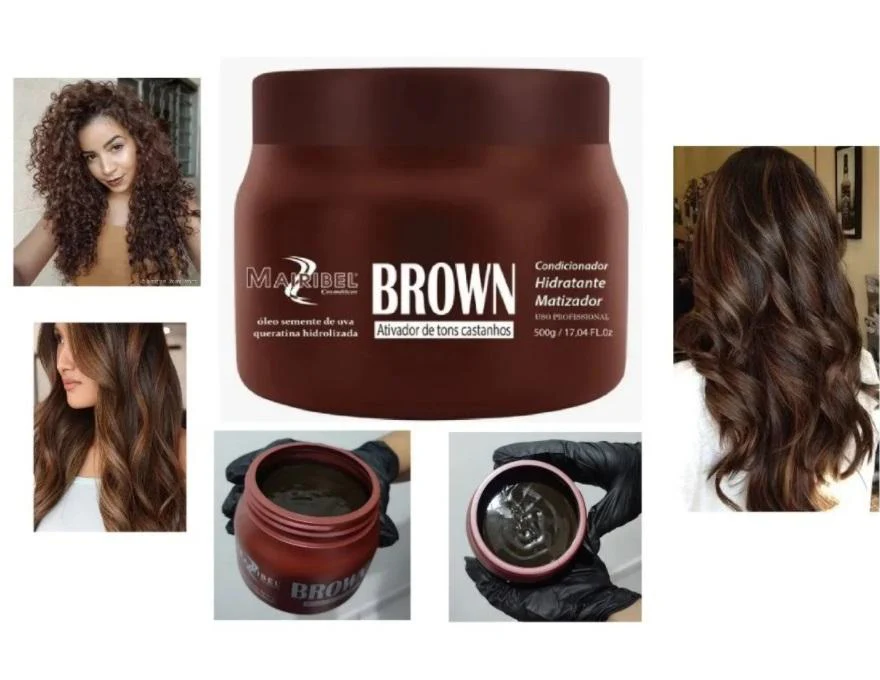 HidratyColor Argan Brown Moisturizing Tinting Intensifier Mask 500g - Mairibel - Image 2