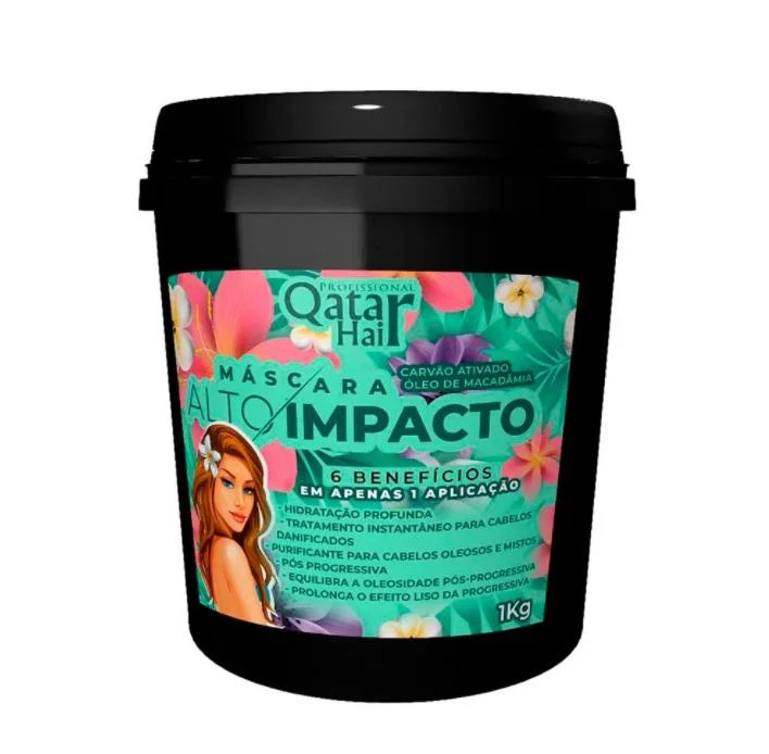 High Impact 6 in 1 Capillary Macadamia Activated Charcoal Mask 1Kg - Qatar Hair