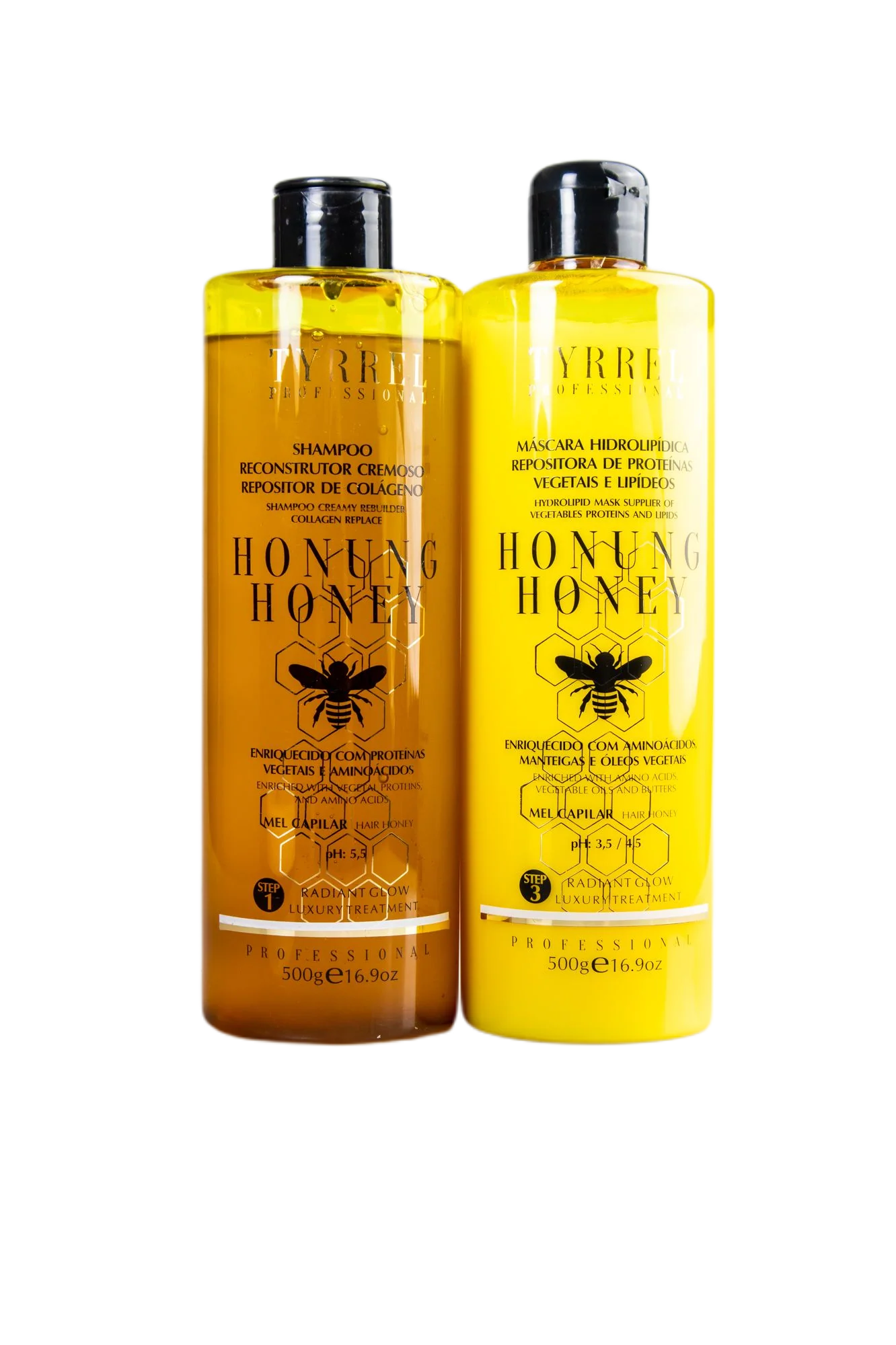 Honung Honey Vegetable Proteins Lipids Collagen Replenisher Kit 2x500g - Tyrrel
