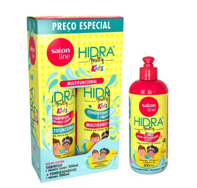 Salon Line Hydra Multy Kids Home Care Maintenance Daily Treatment Kit 3x300ml - Image 2