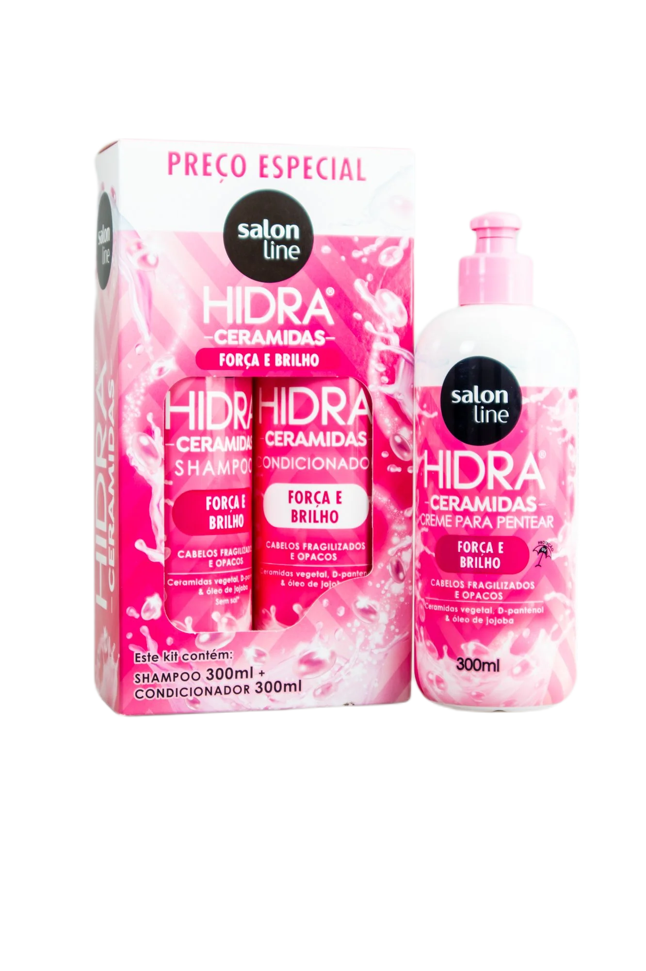 Salon Line Hydra Vegetable Ceramides Brightness Strenght Treatment Kit 3x300ml
