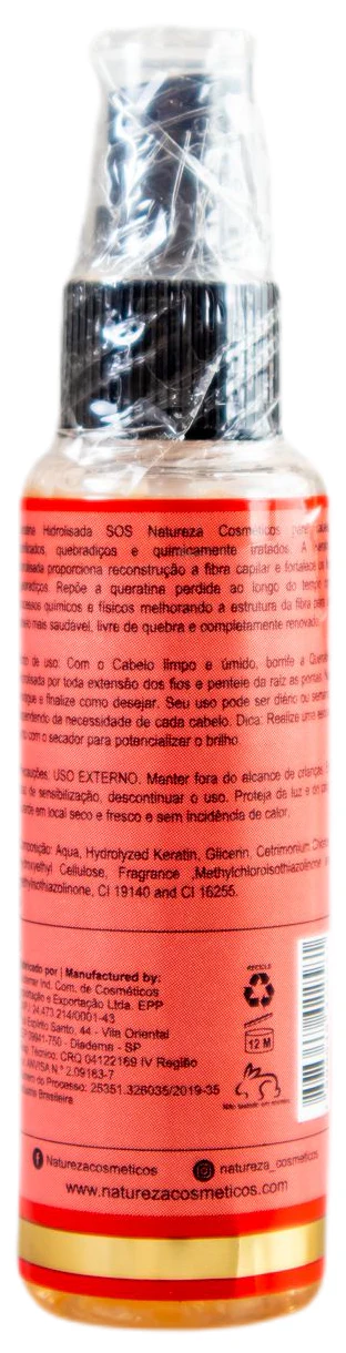 Professional Hair Treatment SOS Hydrolized Keratin Finisher 200ml - Natureza - Image 3