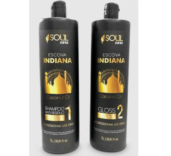 Indian Progressive Coconut Oil Hair Plastic Keratin Treatment Kit 2x1L - Soul Care