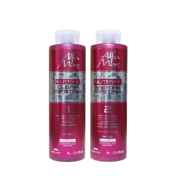 Instant Restoration Nutry-X Progressive Brush Hair Straightening Kit 2x1L - Magic Plus - Image 2