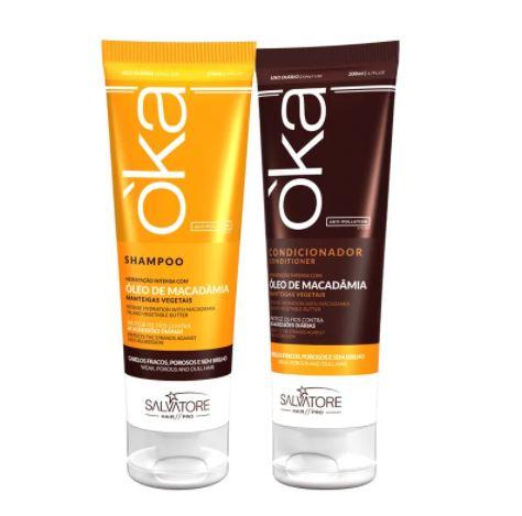 Salvatore Intense Hydration Volume Control Anti Frizz Macadamia Oka Kit 2 Prod