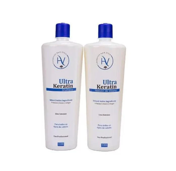 Intensive Smooth Ultra Keratin Progressive Straightening Kit 2x1L - HV Cosmetics