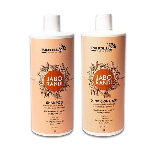 Jaborandi Hair Growth Fortifying Treatment Anti Loss Control Kit 2x1L - Paiolla - Image 2