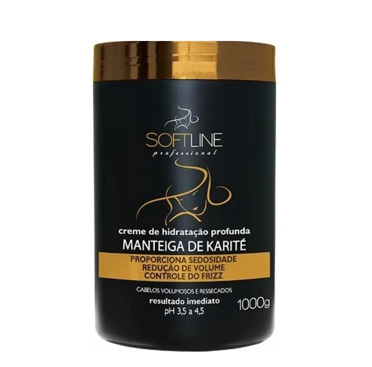 Karité Shea Butter Anti Frizz Silkiness Volume Reduction Mask 1Kg - Soft Line
