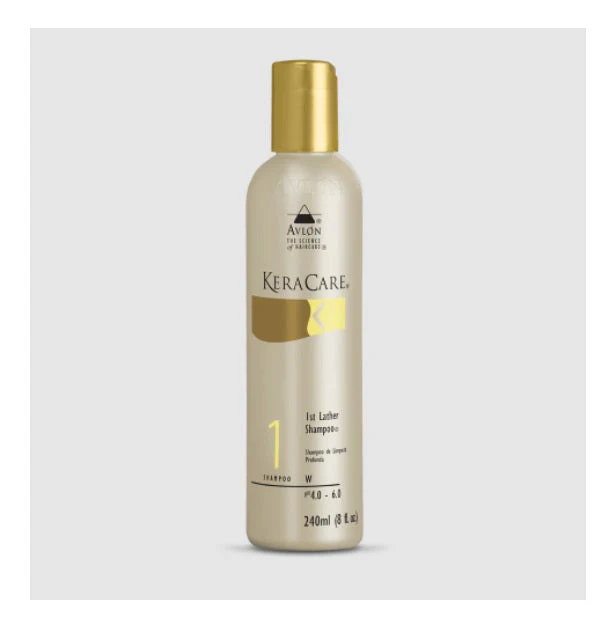 KeraCare 1st Lather Shampoo Deep Cleansing Hair Treatment 240ml - Avlon