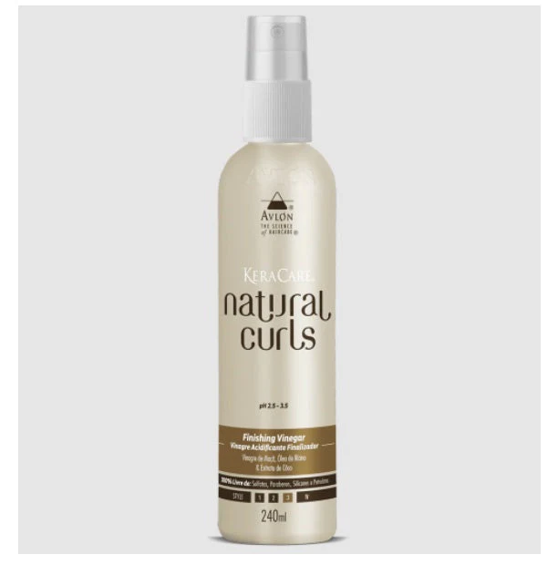 KeraCare Natural Curls Finishing Vinegar Curly Hair Treatment 240ml - Avlon