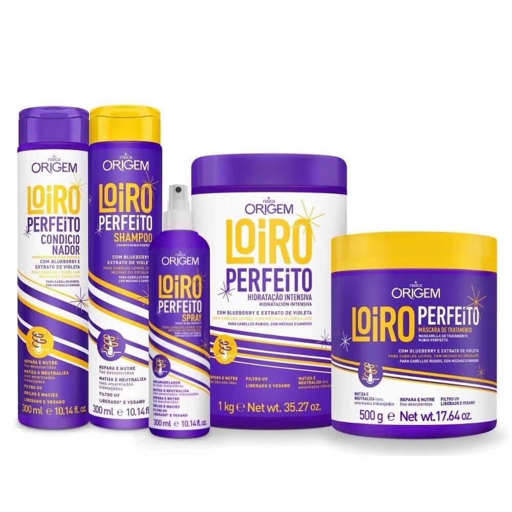 Perfect Blond Loiro Perfeito Neutralizing Tinting Treatment Kit 5 Itens - Nazca