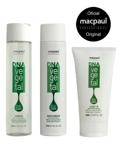 Kit Dna Vegetable Macpaul Shampoo Conditioner E Leave in - Macpaul