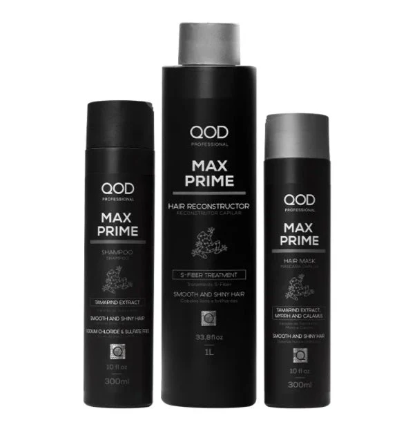 Max Prime Pro Smooth Shiny Hair Reconstruction Treatment Kit 3 Itens - QOD - Image 2