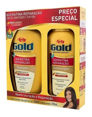 Kit Niely Gold Shampoo E Conditioner Max Keratina V - Niely Gold - Image 3