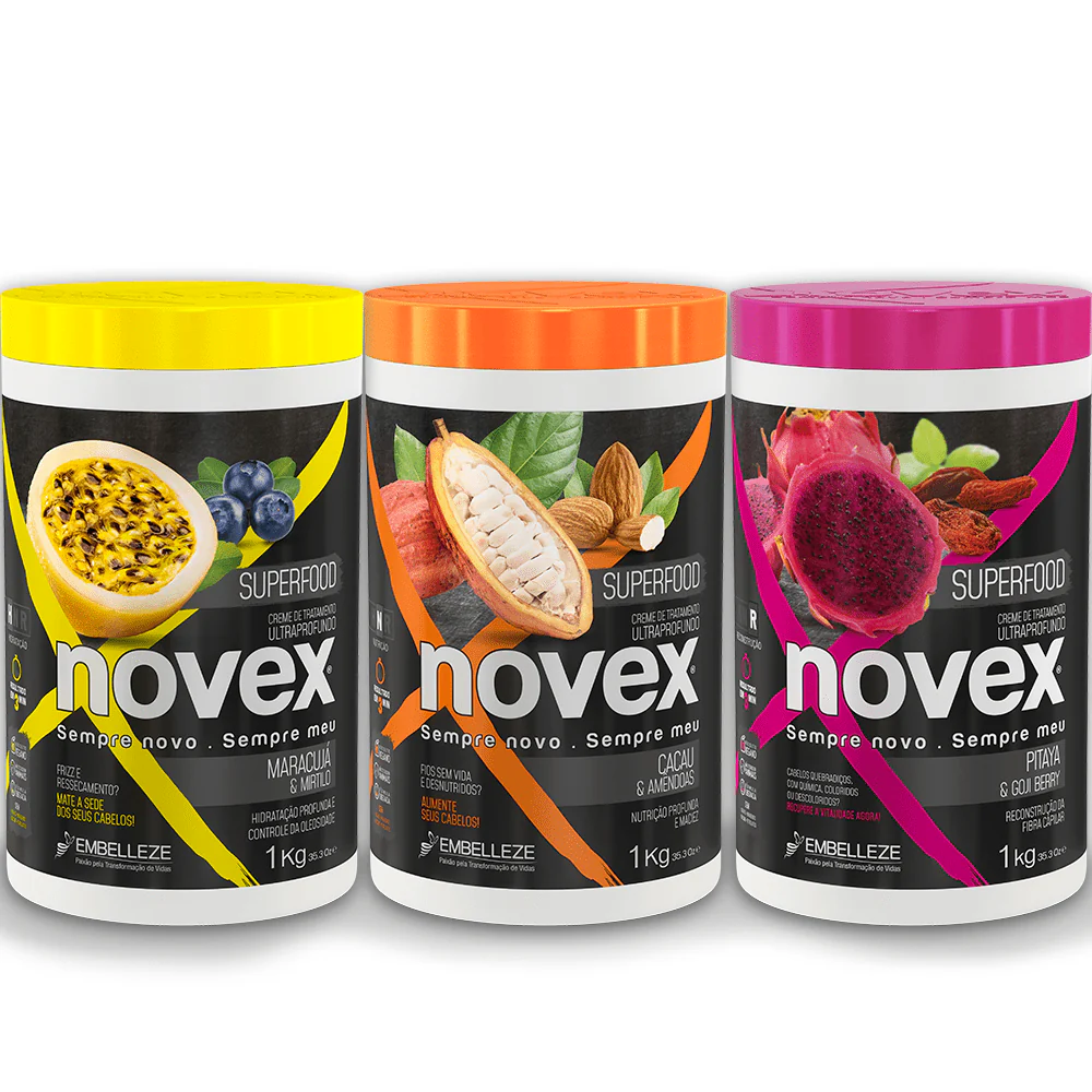 Novex Superfood Capillary Chronogram Hnr Treatment Creams Kit