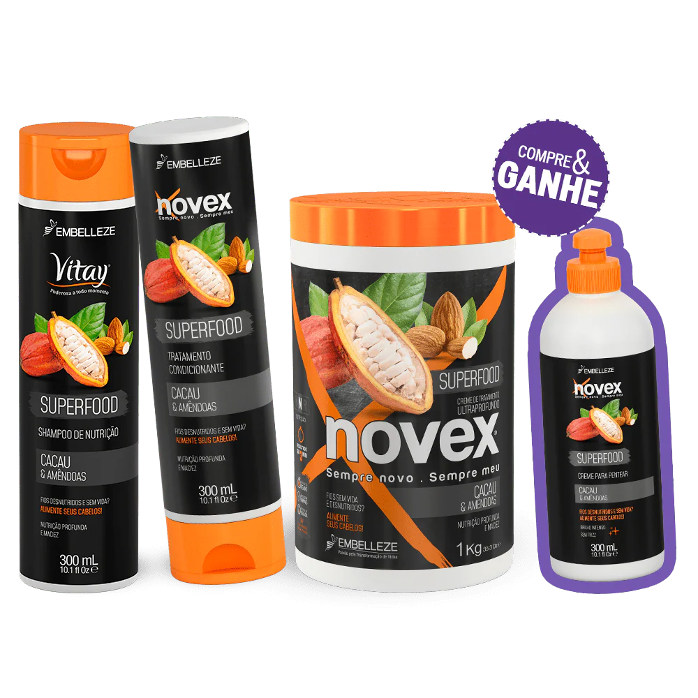 Novex Superfood Cocoa And Almonds Kit