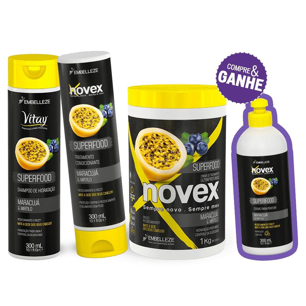 Novex Superfood Passion Fruit And Blueberry Kit