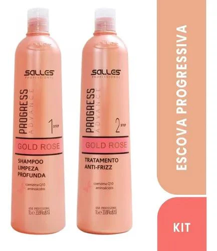 Kit Progressive Advance Gold Rose Salles Professional 2x1 Lt - Salles
