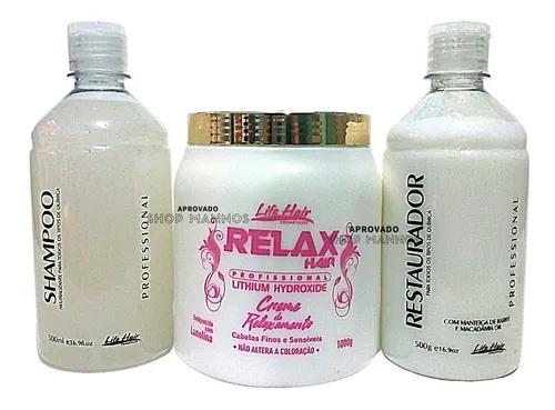 Kit Relaxation Lithium Relax Hair Professional Life Hair 1k - Life Hair - Image 2