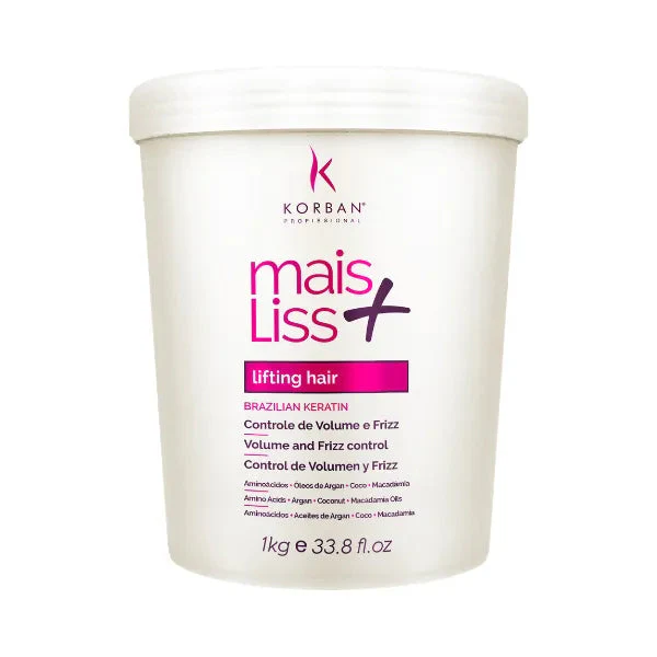 Korban Mais Liss Brazilian Keratin Ligting Reducer 1Kg / 33.8 fl oz