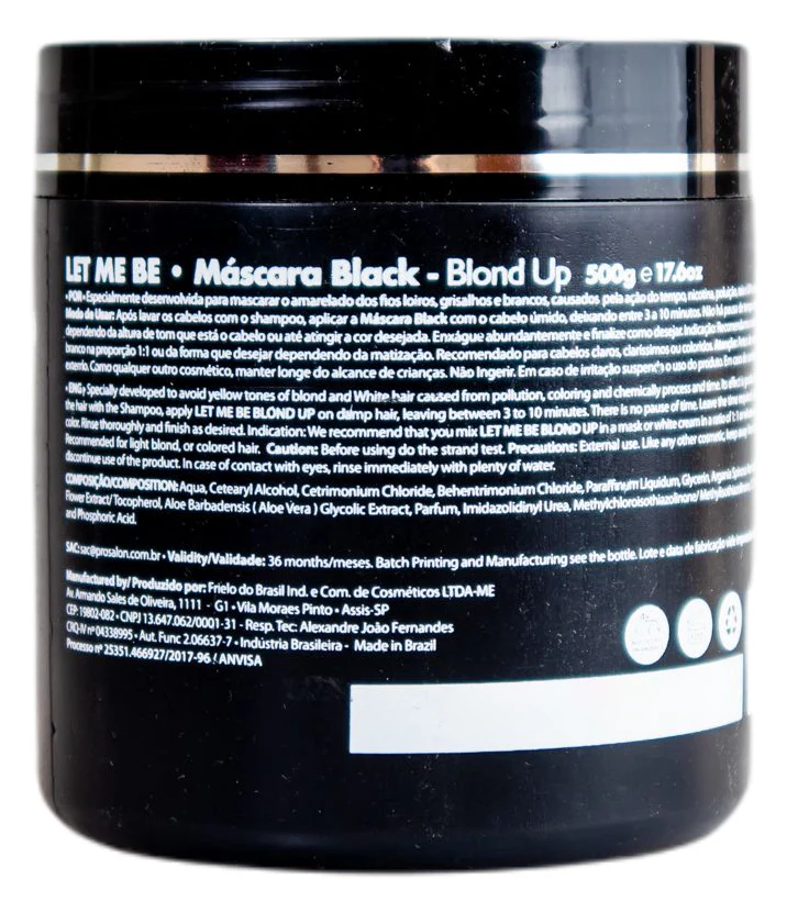 Let Me Be Black Mask Blond Up Silver Effect 500g - ProSalon - Image 3