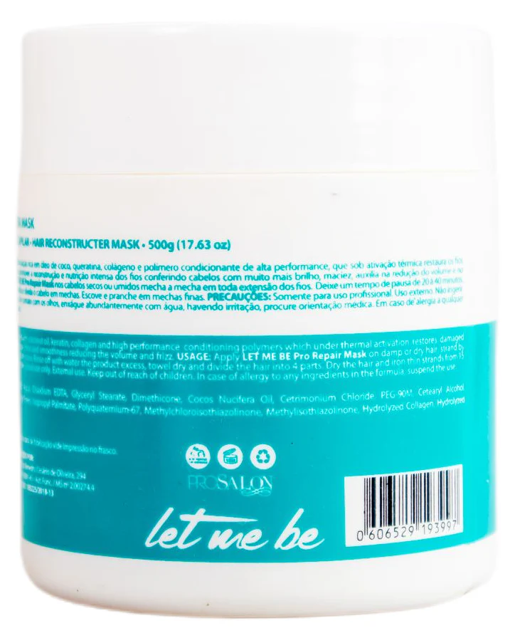 Let Me Be Pro Repair Ultra Mask w/ Coconut Oil, Keratin and Collagen 500g - ProSalon - Image 3