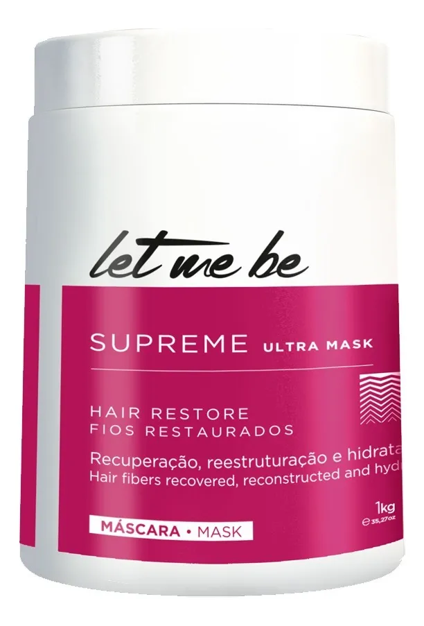 Let Me Be Supreme Ultra Deep Hair Mask Hair Restore Sealing Recovery Mask 1Kg - ProSalon - Image 2