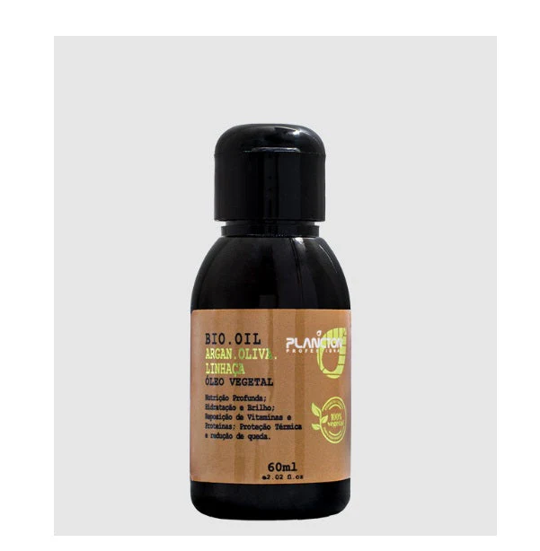 Linseed Argan Olive Bio Oil Vegetable Moisturizing 60ml - Plancton Professional