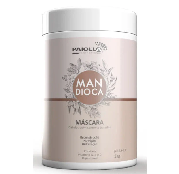 Mandioca Cassava Damaged Hair Reconstruction Treatment Mask 1Kg - Paiolla - Image 2