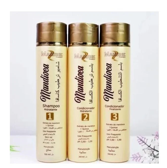 Mandioca Cassava Manioc Home Care Daily Maintenance Kit 3x300ml - Mairibel
