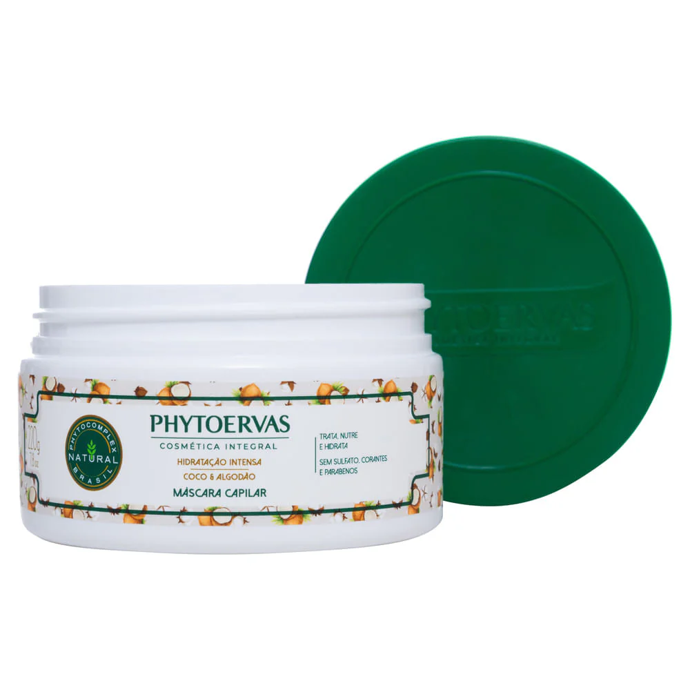 Phytoervas Hair Mask Intensive Hydration Coconut and Cotton 220g - Image 2