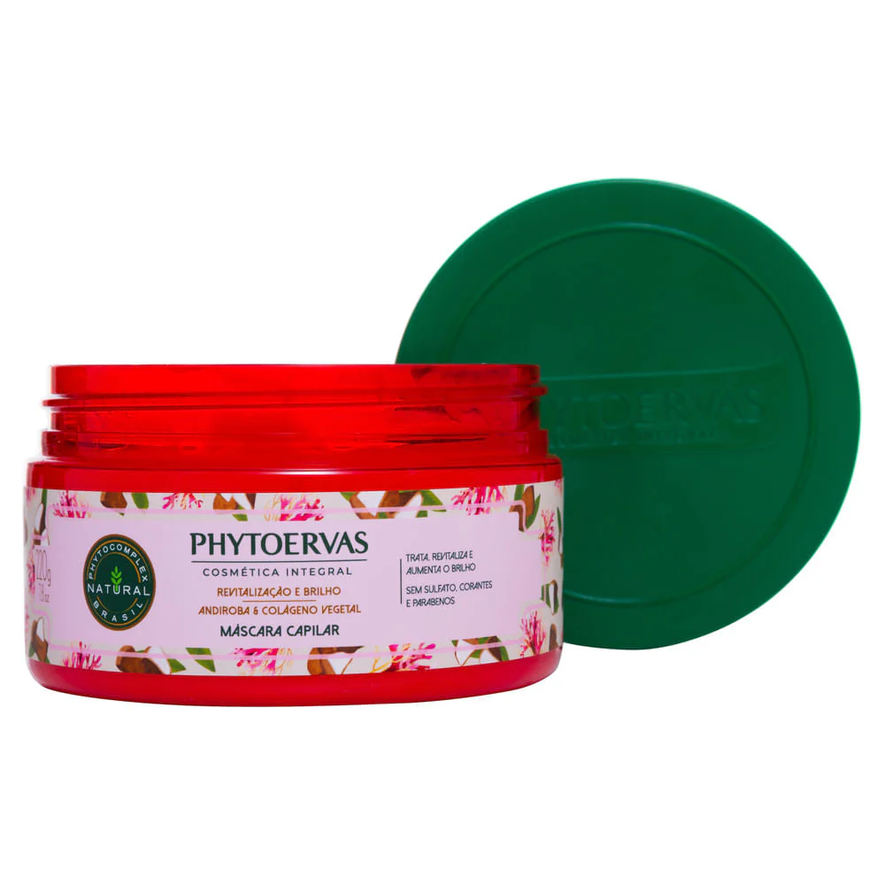 Phytoervas Mask for Hair Revitalization and Glow Andiroba and Collagen Vegetable 220g - Image 2