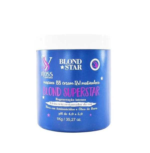 Mask BB Cream 12 in 1 Web Effect Hair Restoration Treatment 1kg - Vloss