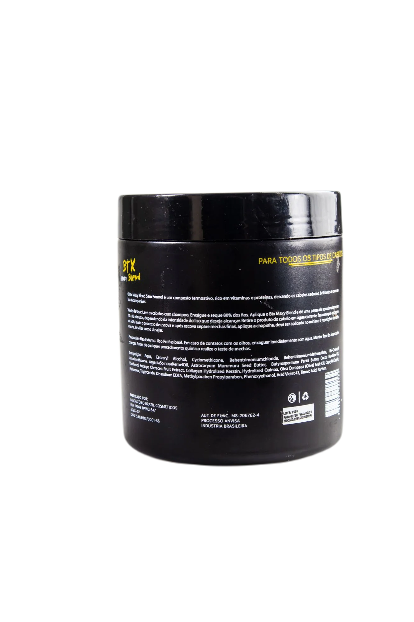 Mass Replenisher Deep Hair Mask Formol Free Thermoactivated Keratin Mask 500g - Maxy Blend - Image 3