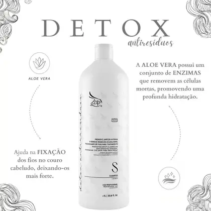 Me Leva DetoxNourishing Cleansing Hair Treatment Shampoo 1L - Zap Cosmetics - Image 2