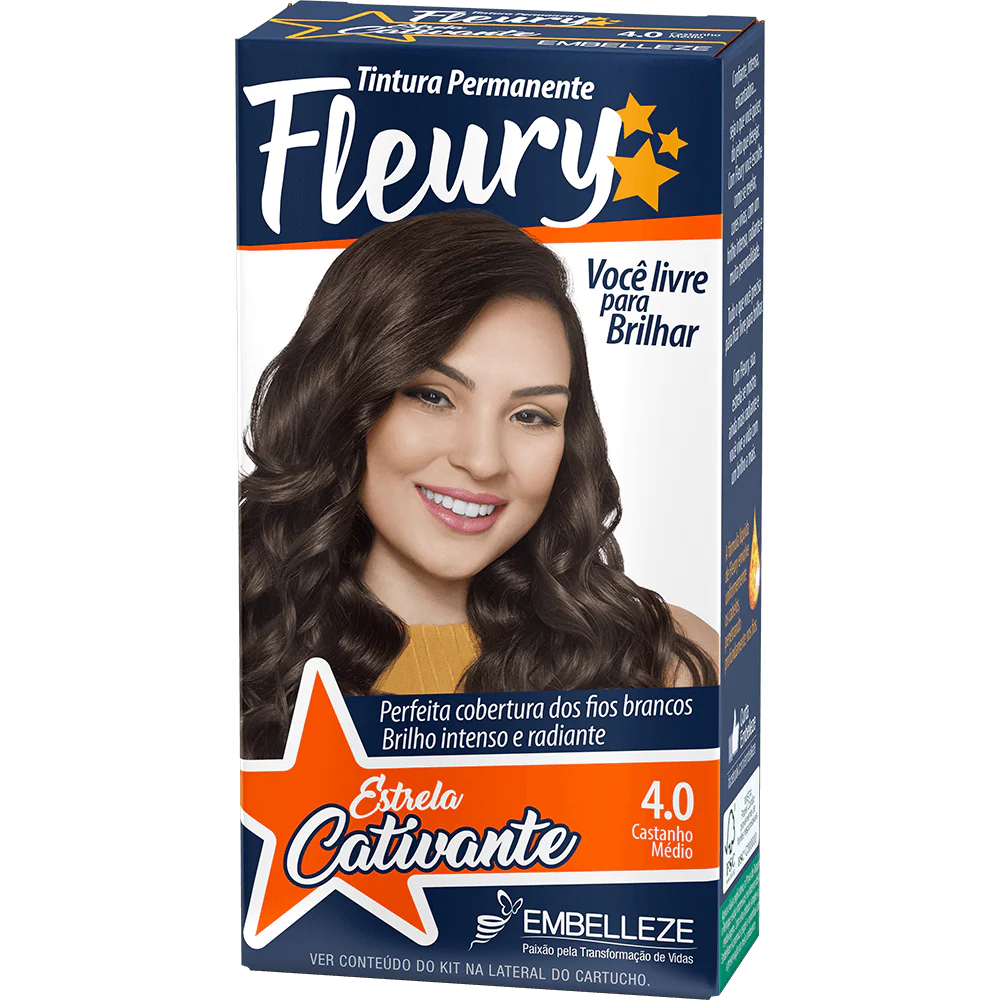 Fleury Hair Dye Medium Brown Kit